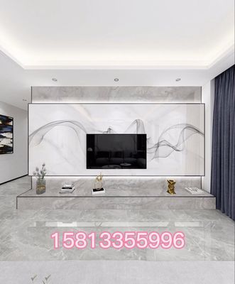 潮艺石岩板背景墙