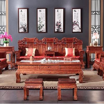 香河王府榆木红木家具