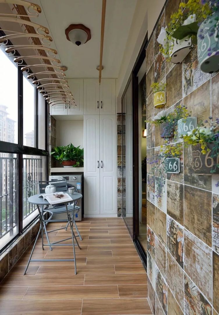 32张封闭式阳台设计，最全的参考收了备用装修效果图片_23