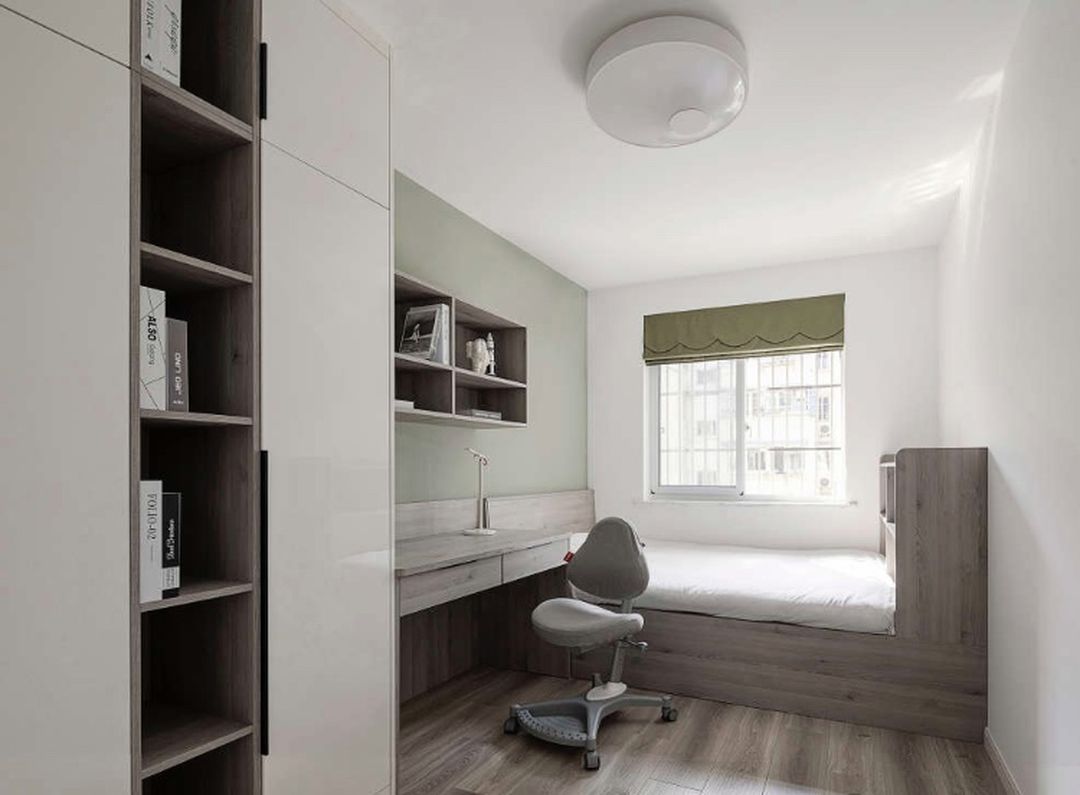 儿童房新式风的开放式收纳格，把孩子喜欢的都展示出来装修效果图片_7