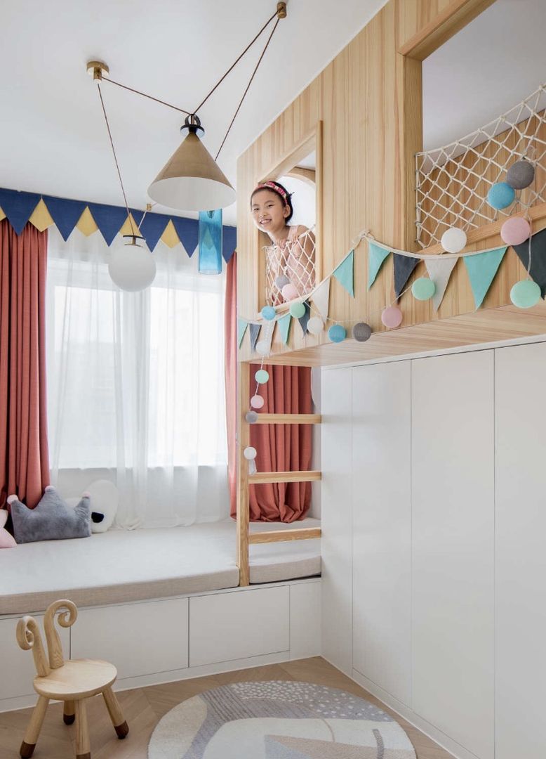 15个创意满满的儿童房设计，给宝贝一个有趣的小窝装修效果图片_5