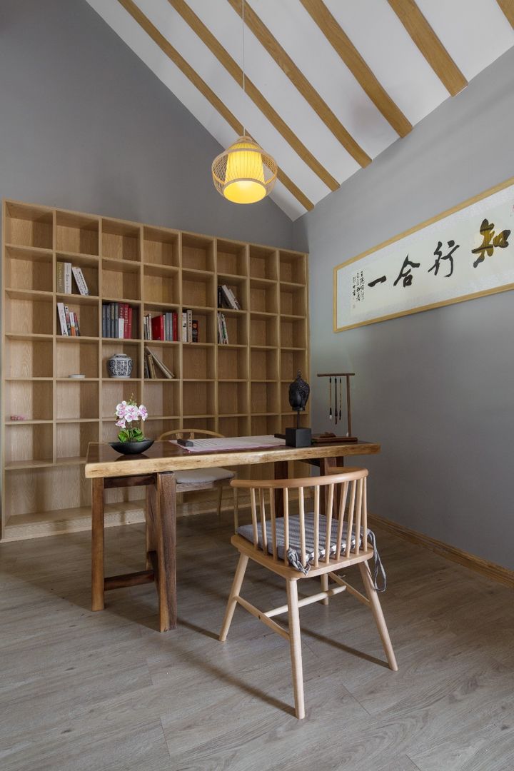 「家居设计」日系风复式住宅，充满原木气息的家 | 名筑设计装修效果图片_12