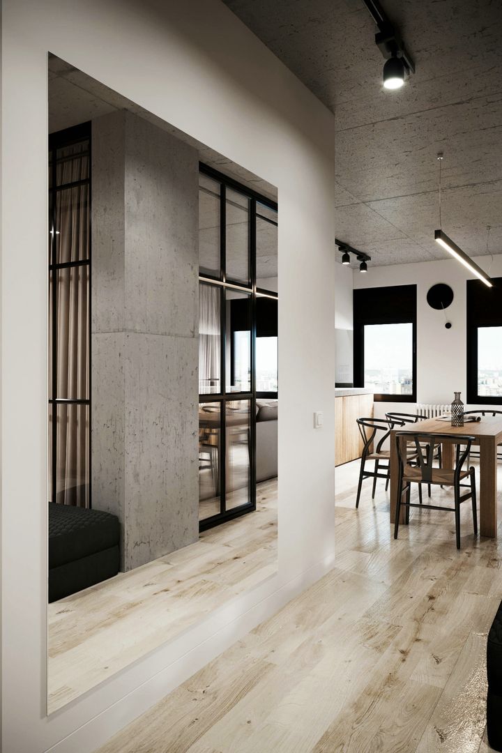 「家居设计」 俄罗斯工业风小户型公寓-室内设计装修效果图片_15