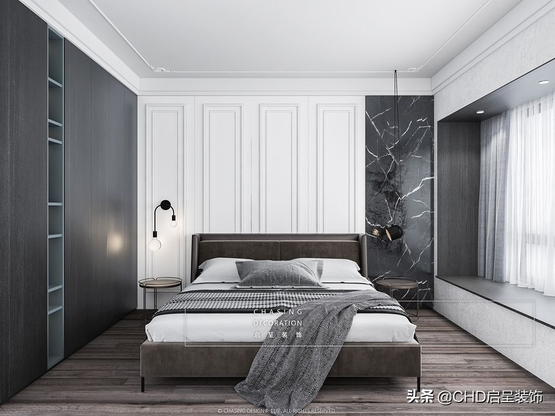 CHASING DESIGN 启呈 | 广州番禺·祈福缤纷汇 现代美式装修案例装修效果图片_9