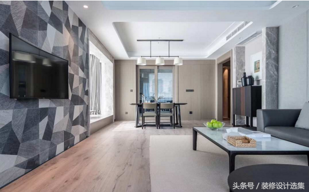 163㎡现代人文，清爽舒适三居室装修效果图片_8