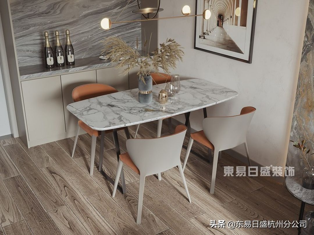 90㎡现代风装修，玫瑰色温柔浪漫的家装修效果图片_5