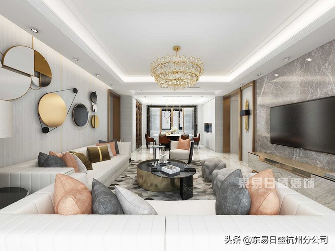 180平米意式轻奢风私宅装修，沾染人间烟火的优雅装修效果图片_1