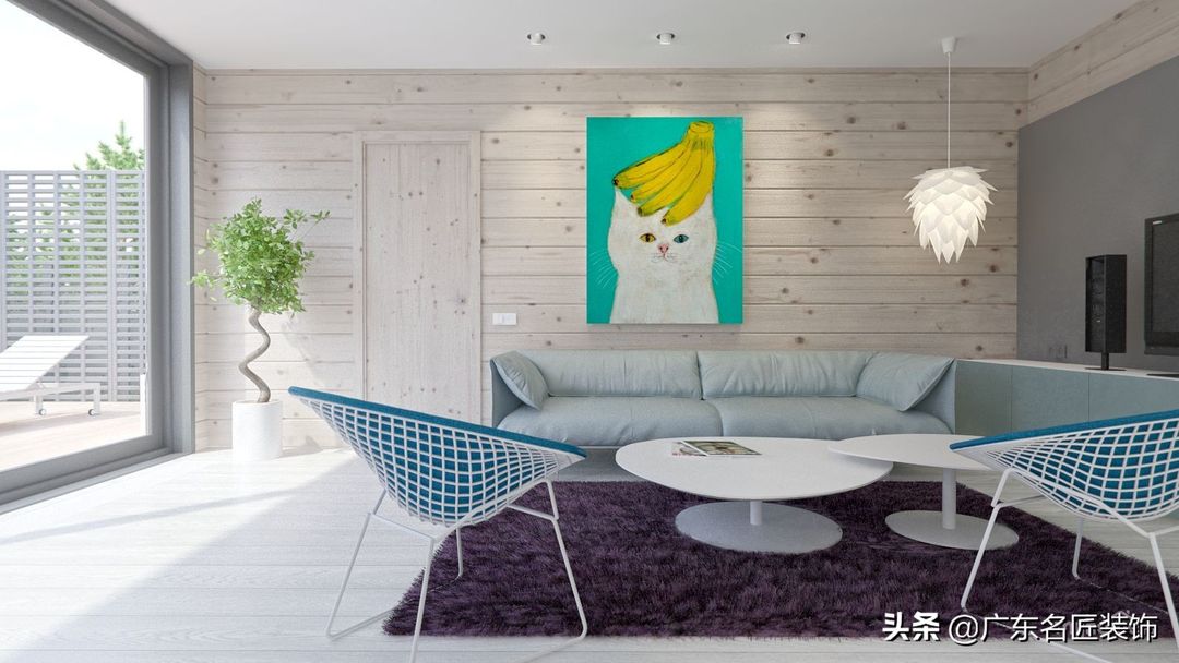 312m²简约风别墅，都是美好生活应该有的色彩装修效果图片_8