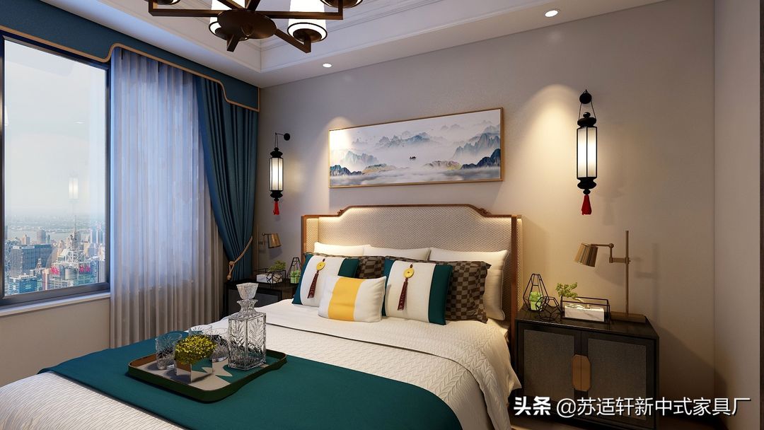 新中式风格客厅装修效果图装修效果图片_8