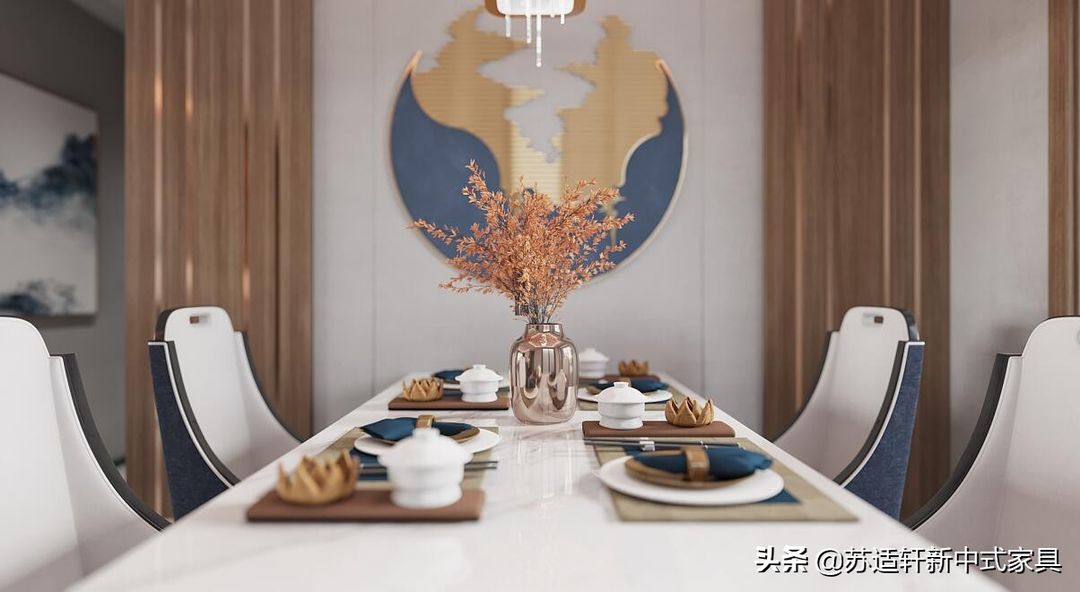 新中式风格家装 全屋家具定制效果图分享装修效果图片_7