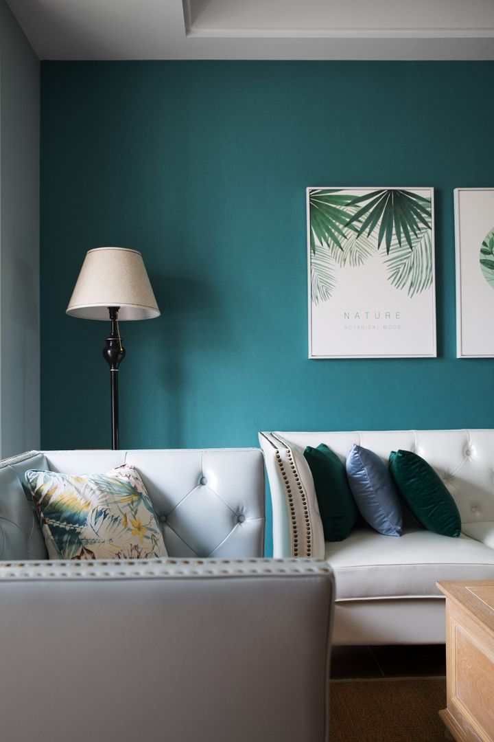 「家居设计」105m2现代美式，浪漫优雅，奢华端庄 | 自贡名筑设计装修效果图片_1