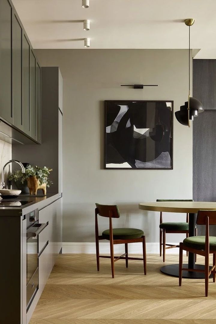 营造轻奢之美！88㎡高级灰风格气质公寓设计装修效果图片_4