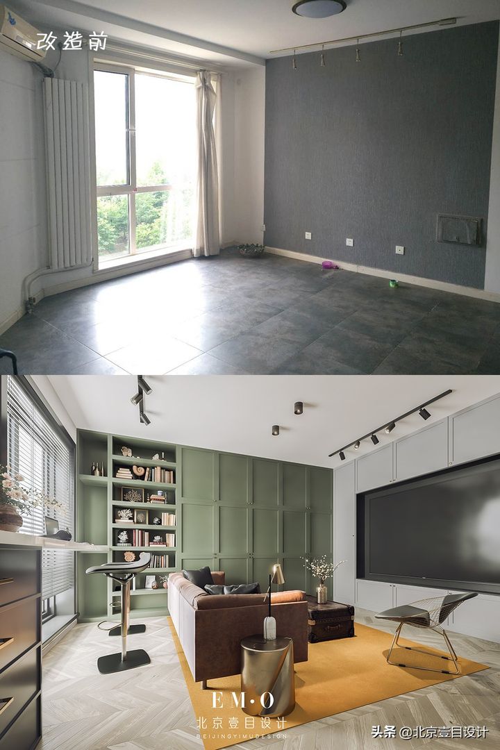 65㎡少见户型一居室改两居设计方案装修效果图片_2