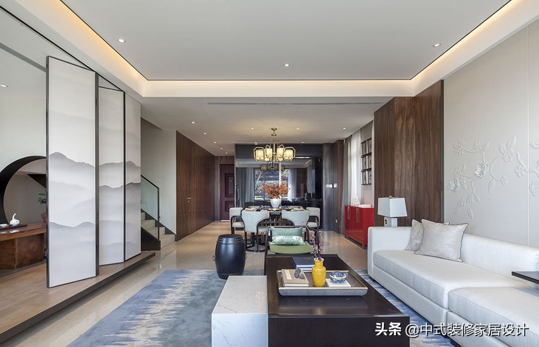 300平超棒的新中式设计案例，值得收藏装修效果图片_2
