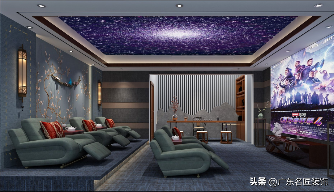 457m²新中式别墅府邸，一起揭开她至臻至美的尊容装修效果图片_7