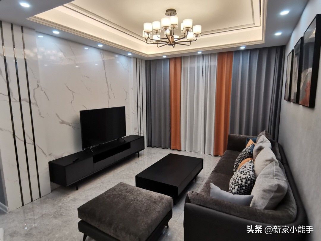 新房总算是完工了，效果真心漂亮，房间不做吊顶一家人都很满意装修效果图片_2