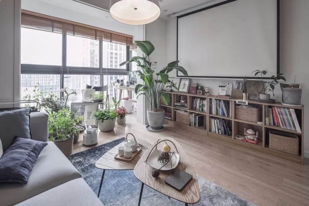 21张阳台纳入客厅设计，搭配好让客厅更加宽敞舒适装修效果图片_19