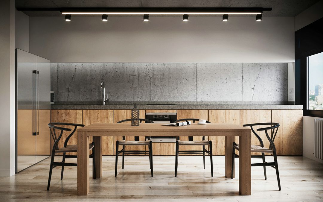 「家居设计」 俄罗斯工业风小户型公寓-室内设计装修效果图片_3