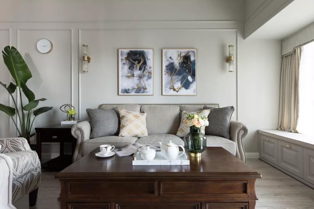 117㎡美式3居室，空间轻盈优雅装修效果图片_2