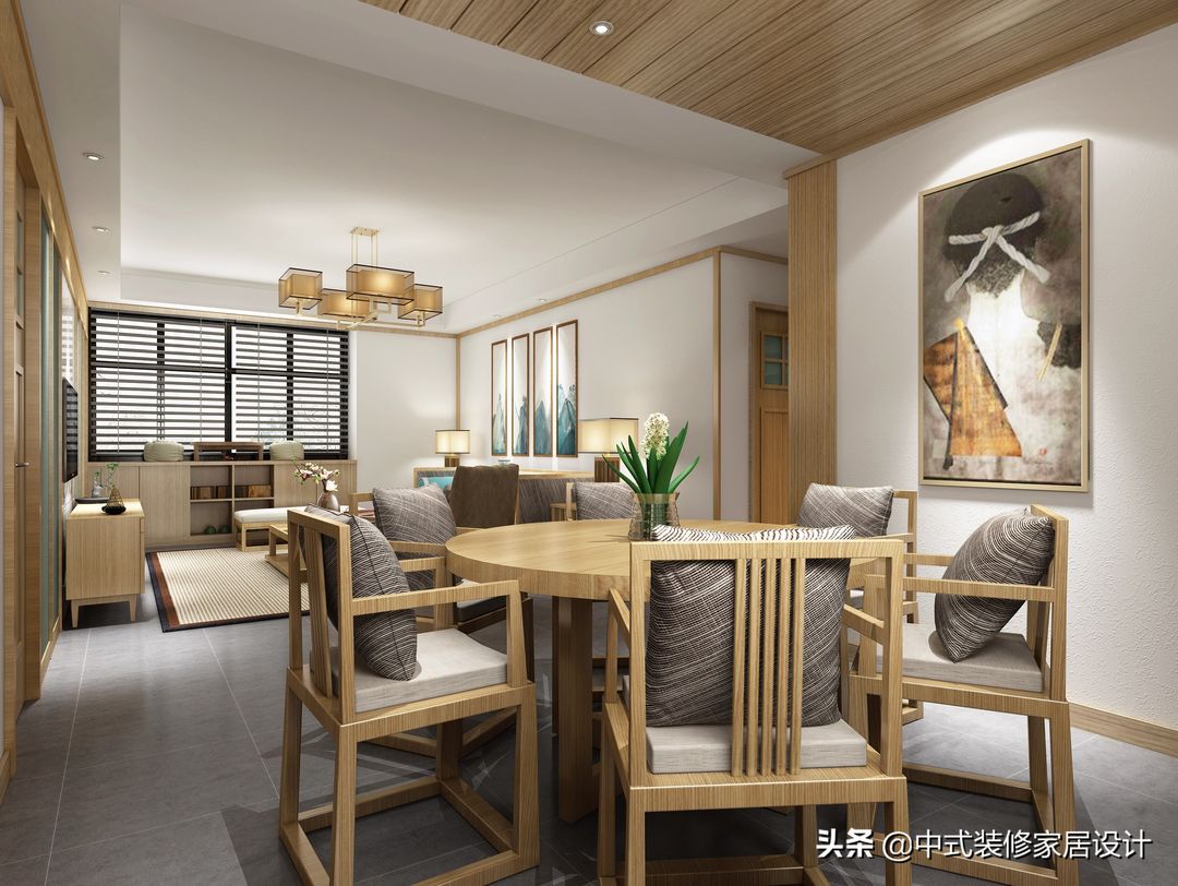 15个新中式餐厅案例，古典现代皆有，值得借鉴装修效果图片_6