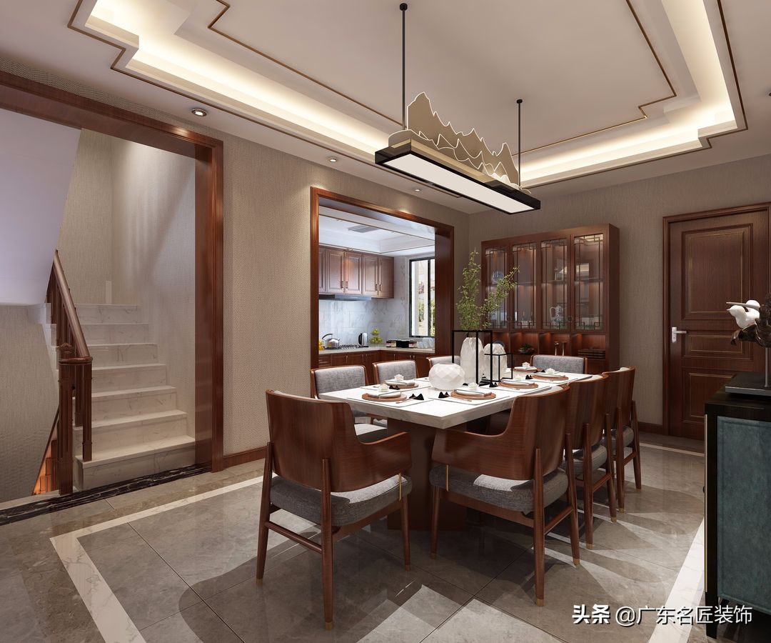 129m²原木轻奢大宅，大气到让人尖叫装修效果图片_7