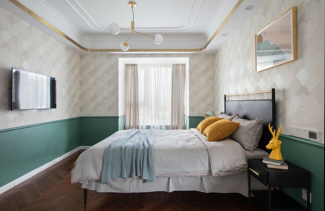 18个现代温馨卧室搭配，卧室够暖才有家的感觉装修效果图片_17