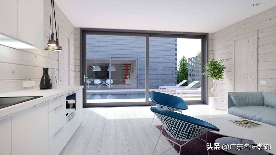 312m²简约风别墅，都是美好生活应该有的色彩装修效果图片_7