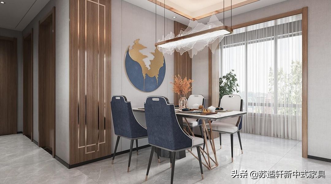 新中式风格家装 全屋家具定制效果图分享装修效果图片_3
