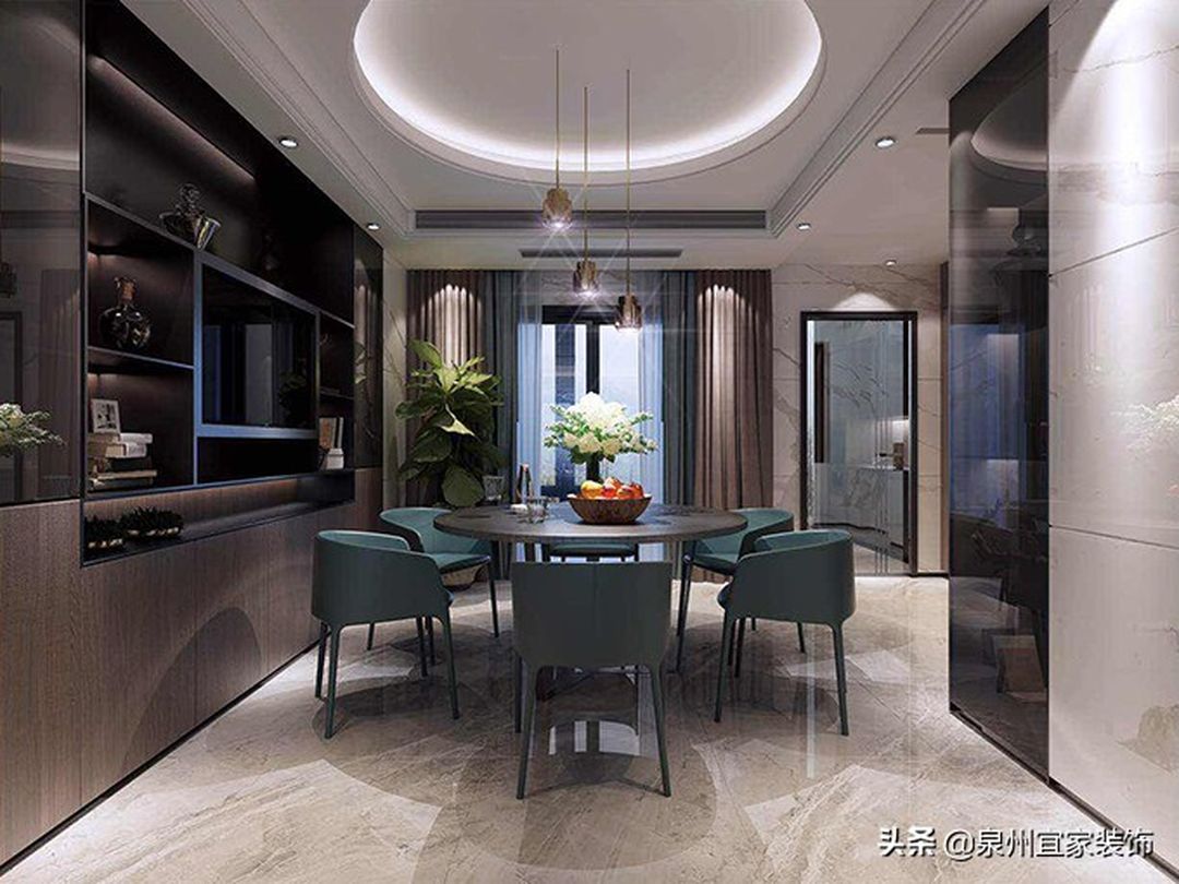 120㎡现代轻奢风三居室，高级灰质感，精致有格调的家装修效果图片_3