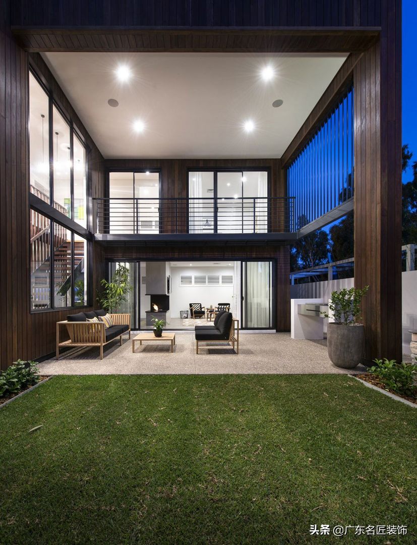 428m²清新北欧风格别墅，客厅与花园相连不能再美了装修效果图片_4