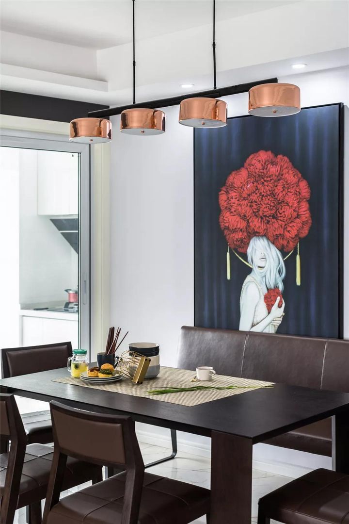 115㎡现代极简风，黑白灰冷色调，细节处理让这个家也不算很冷装修效果图片_7