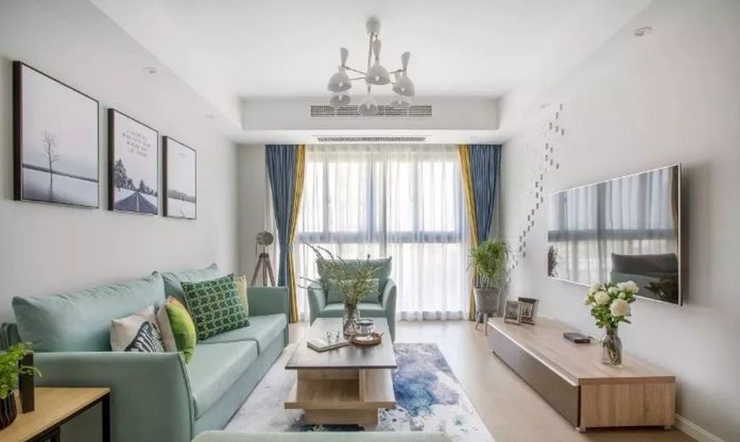 一眼就爱上的高颜值现代简约三居室，速来舔屏装修效果图片_1