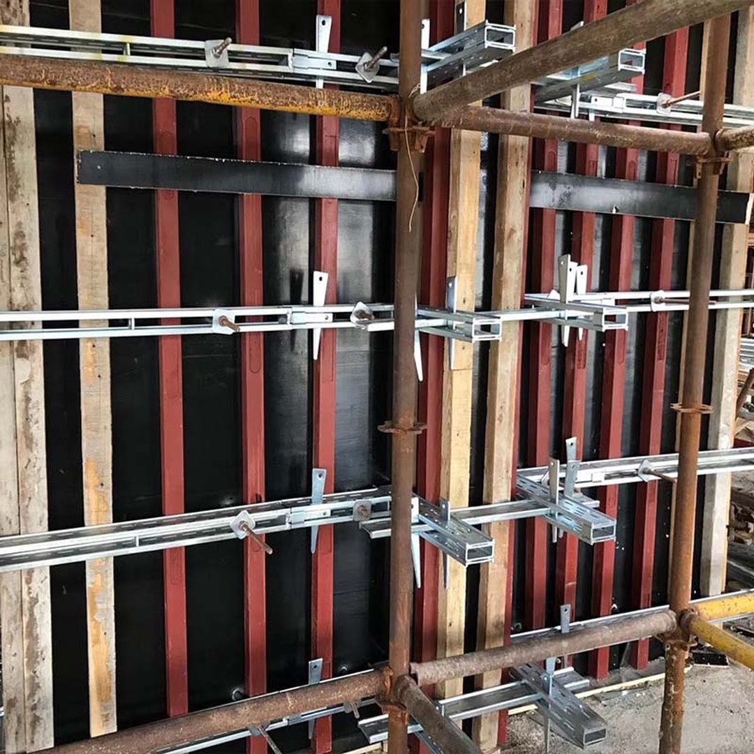 方钢背楞墙模板加固体系装修效果图片_4