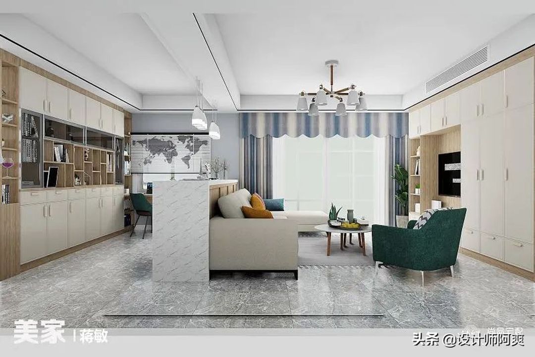 不会吧？你家客厅还在重复 沙发+电视+背景墙？这也太落伍了吧装修效果图片_3