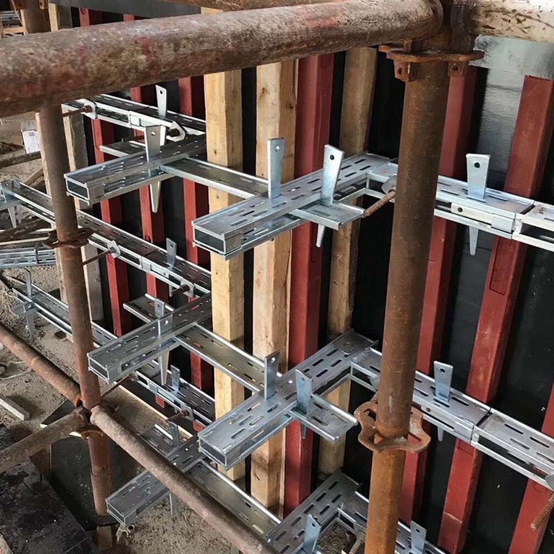 方钢背楞墙模板加固体系装修效果图片_2