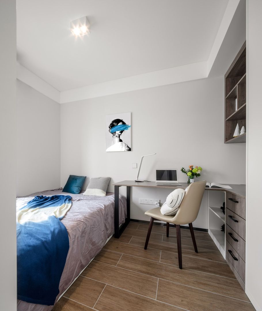 18张儿童房学习桌设计，孩子学习环境很重要装修效果图片_9