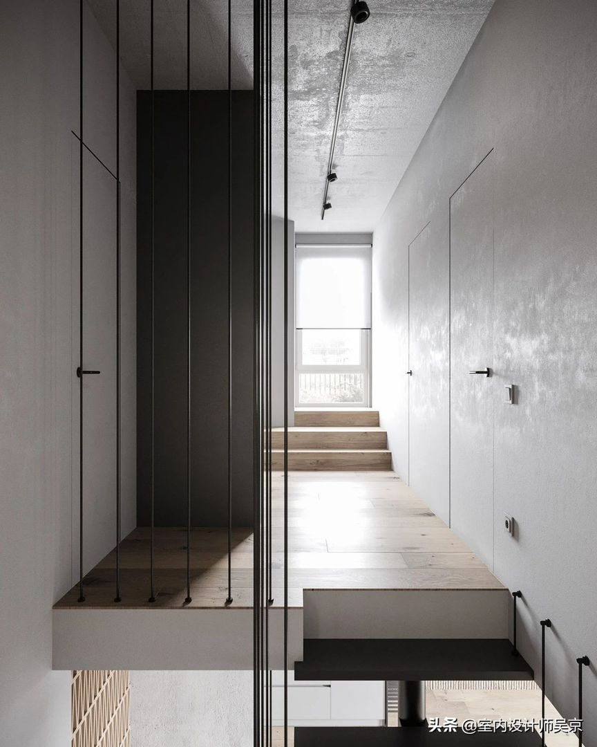 简约复式公寓，石材墙面竟如此有质感装修效果图片_15