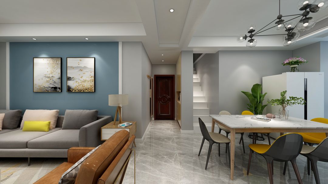145 m² 四室两厅湖景房，生活不要太复杂，简简单单就好装修效果图片_4