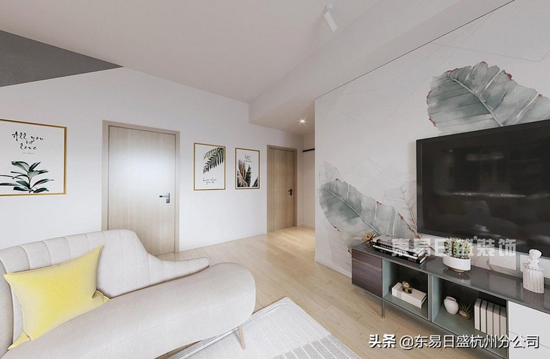 132㎡北欧风装修，一花一叶，足矣装修效果图片_2