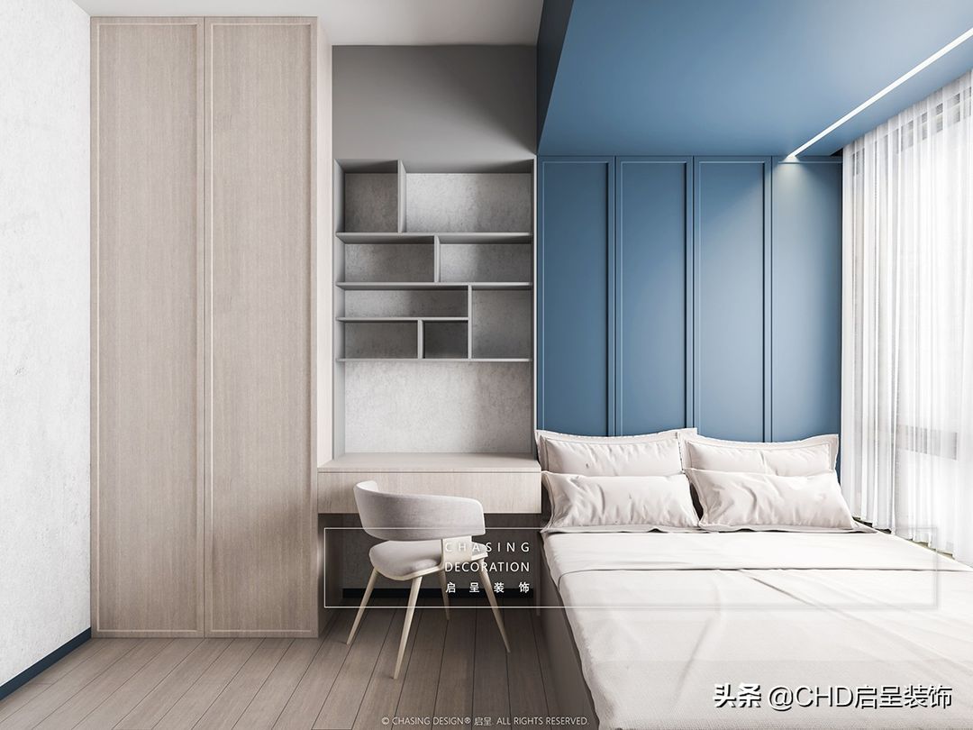 CHASING DESIGN 启呈 | 广州番禺·祈福缤纷汇 现代美式装修案例装修效果图片_11