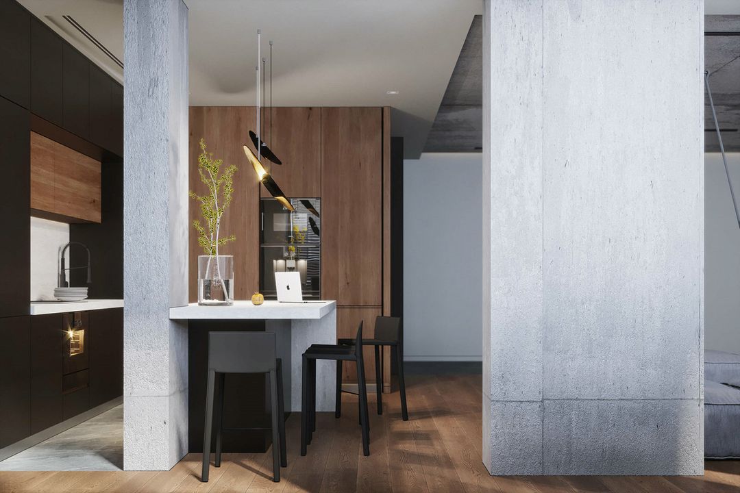 「家居设计」当北欧遇上工业风，颜值与格调兼备的理性生活装修效果图片_4