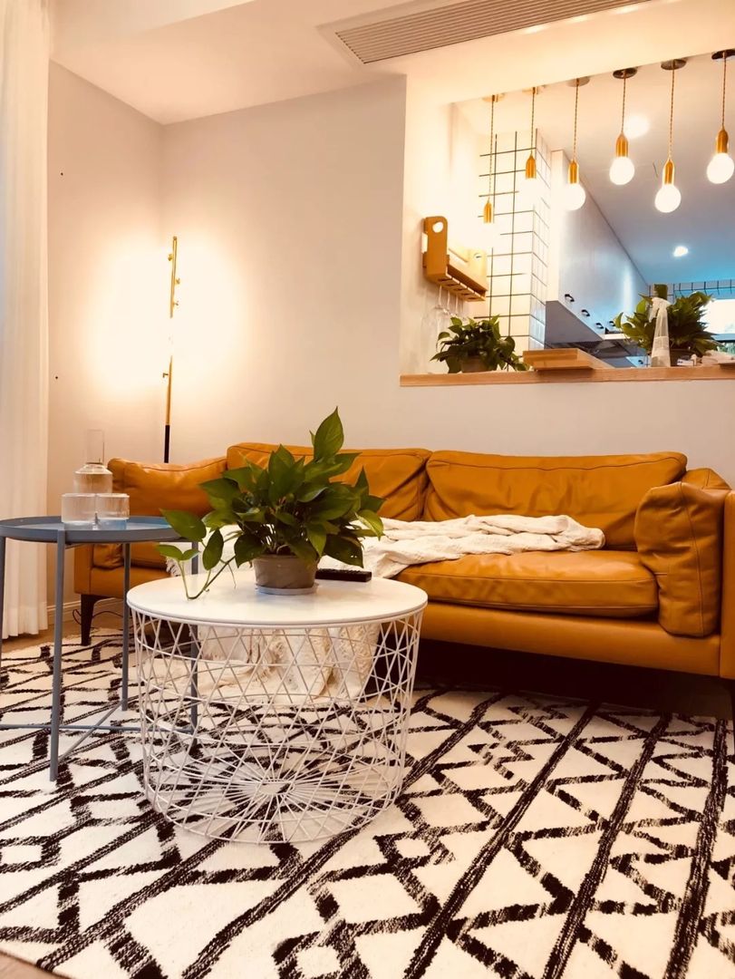 客厅摆上驼色沙发，轻松打造轻奢风装修效果图片_7