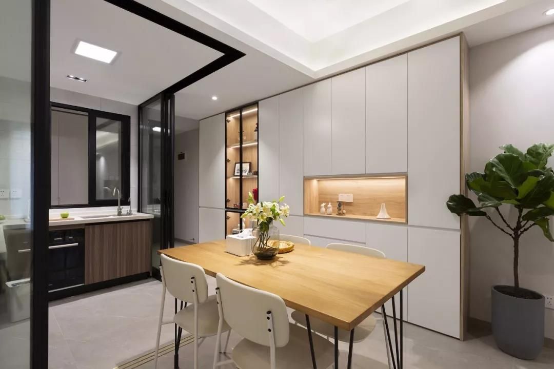 67㎡现代简约，紧凑两居室变身舒适自然空间，还能增加储物装修效果图片_4