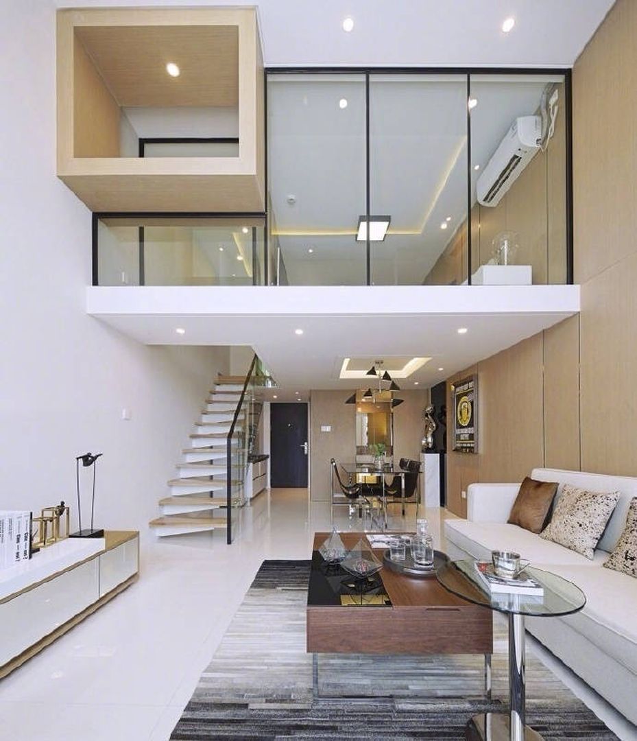 家居 | 现代简约复式家居装修效果图片_1