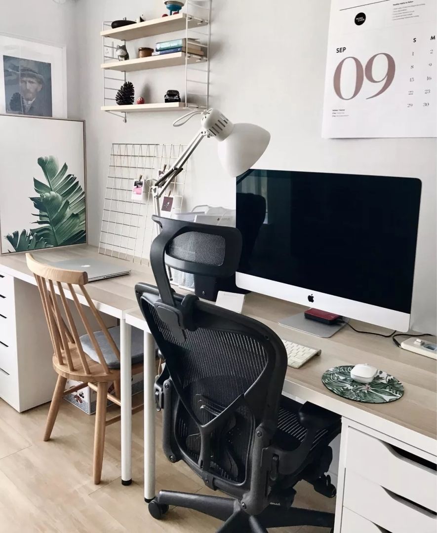 23张小户型简约书桌搭配设计，房间小可以参考装修效果图片_3