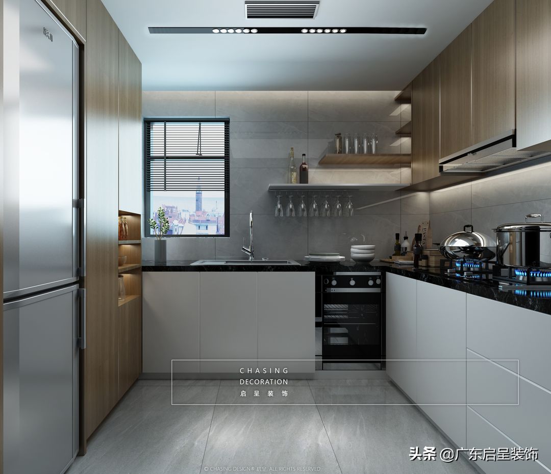 97㎡简约风的家，高级和实用一个也不能少！|#翠逸家园#装修效果图片_3