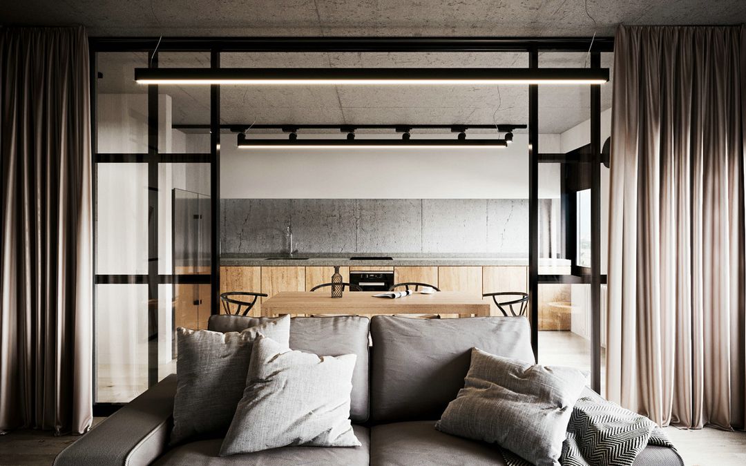 「家居设计」 俄罗斯工业风小户型公寓-室内设计装修效果图片_12