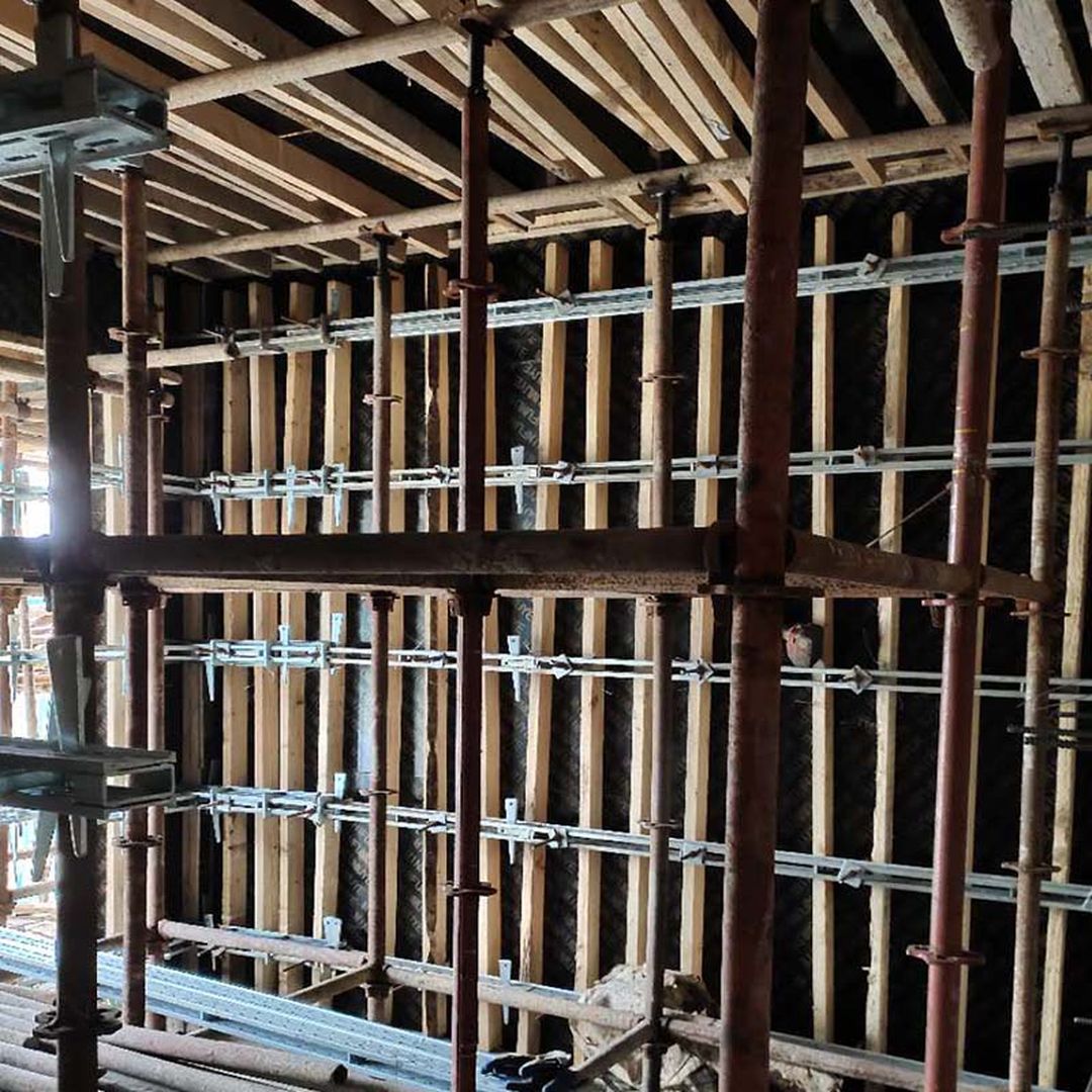 方钢背楞墙模板加固体系装修效果图片_1