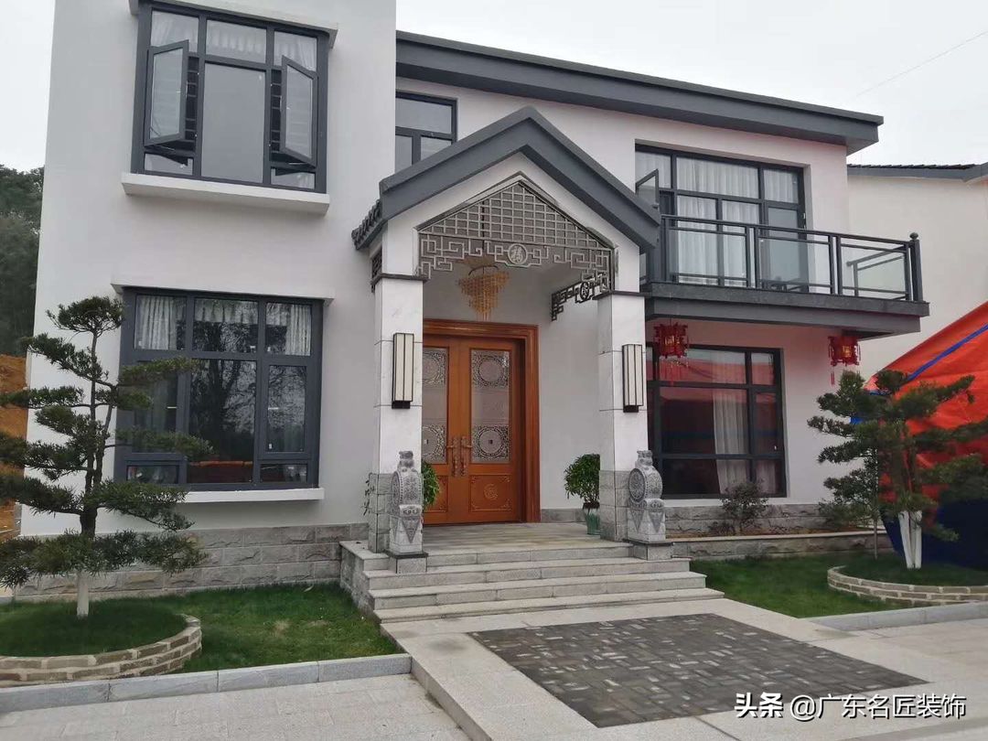 当地老板花200w自建新中式别墅，远离都市的桃源生活装修效果图片_4