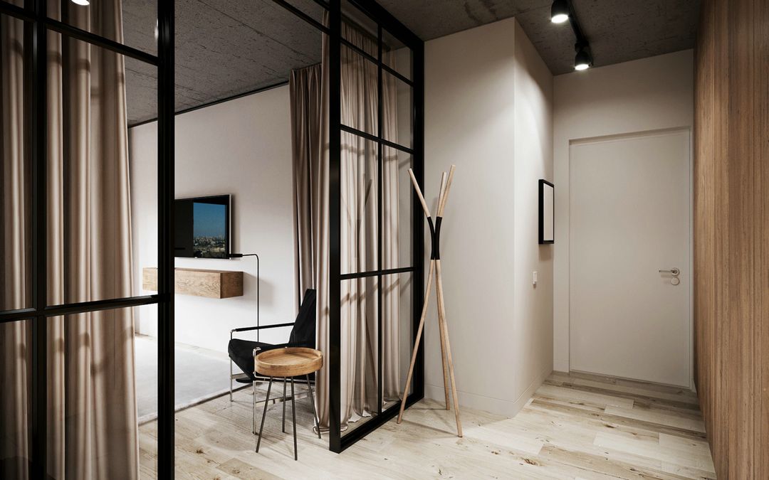 「家居设计」 俄罗斯工业风小户型公寓-室内设计装修效果图片_10